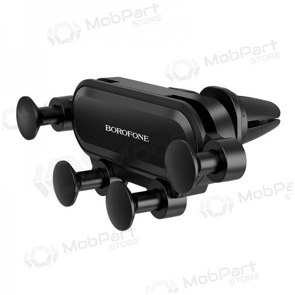 Automobilinis Universal telefono laikiklis Borofone BH19 mounted on ventilation grilles, preto Automobilinis Universal telefono laikiklis Borofone BH19 mounted on ventilation grilles, preto