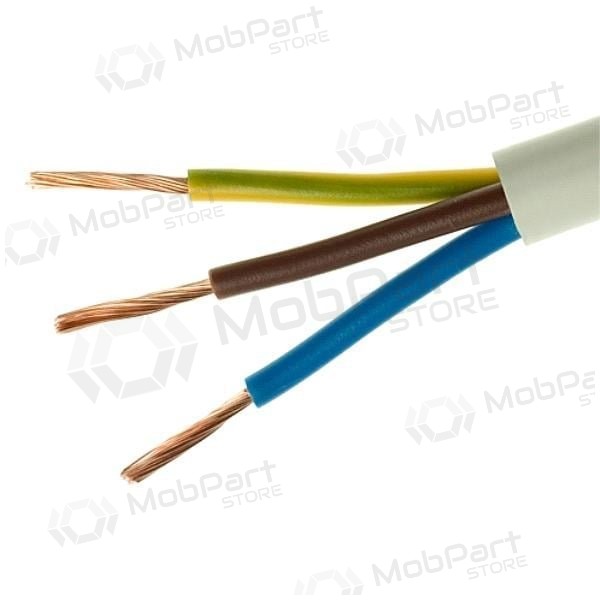 Cabo flexível Lietkabelis OMY 3x4 mm² de cobre PVC rolo de 100 m.