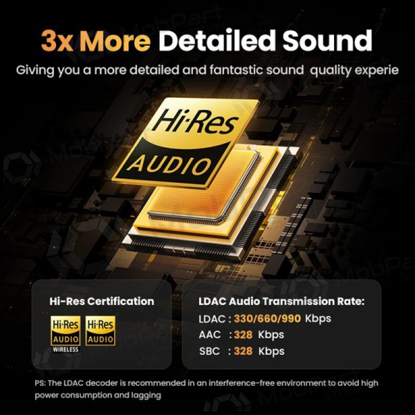 Sem fios ausinės Ugreen HiTune H6 Pro Active Noise-Cancelling Earbuds (35873) Sem fios ausinės Ugreen HiTune H6 Pro Active Noise-Cancelling Earbuds (35873)