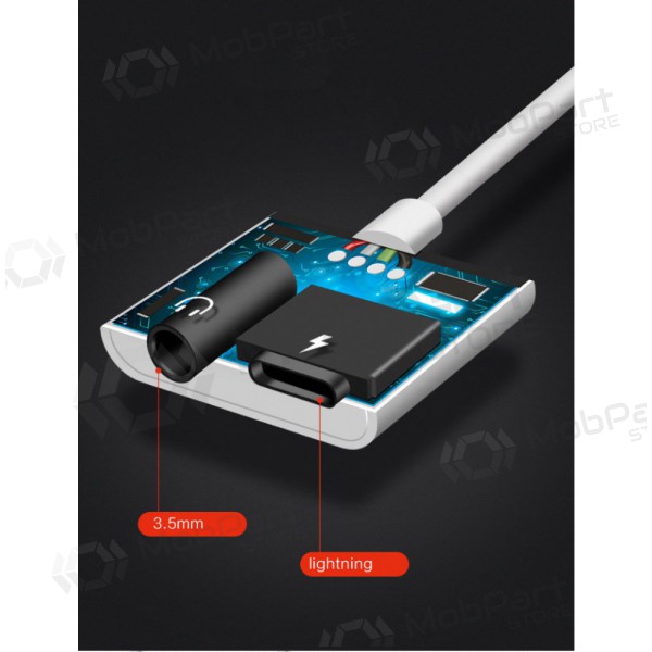Adaptador bluetooth ADP13 iš Lightning į Lightning + 3,5mm (branco)