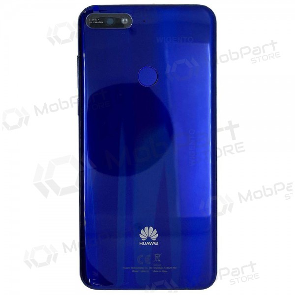 Huawei Y7 2018 tampa traseira da bateria (azul) (usado grade B, original) Huawei Y7 2018 tampa traseira da bateria (azul) (usado grade B, original)