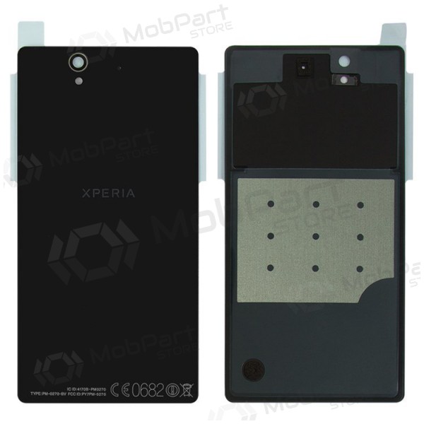 Sony Xperia Z L36h C6602 / Xperia Z C6603 tampa traseira da bateria (preto) Sony Xperia Z L36h C6602 / Xperia Z C6603 tampa traseira da bateria (preto)