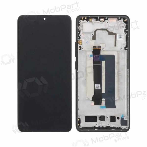 Ekranas Xiaomi Poco X6 Pro 5G su lietimui jautriu stikliuku e rėmeliu Black original (service pack)