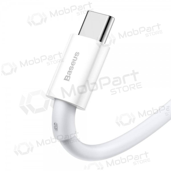 USB cabo Baseus Superior iš USB į Type-C 66W 2.0m branco CATYS-A02