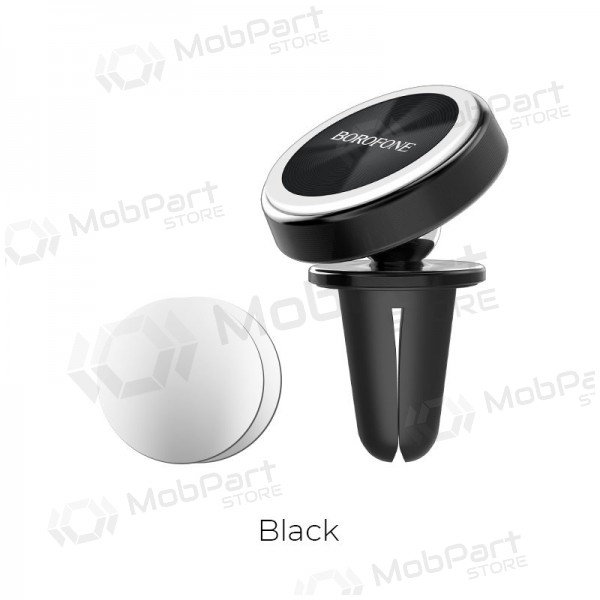 Automobilinis Universal telefono laikiklis Borofone BH6, mounted on ventilation grilles, magnetic, preto Automobilinis Universal telefono laikiklis Borofone BH6, mounted on ventilation grilles, magnetic, preto