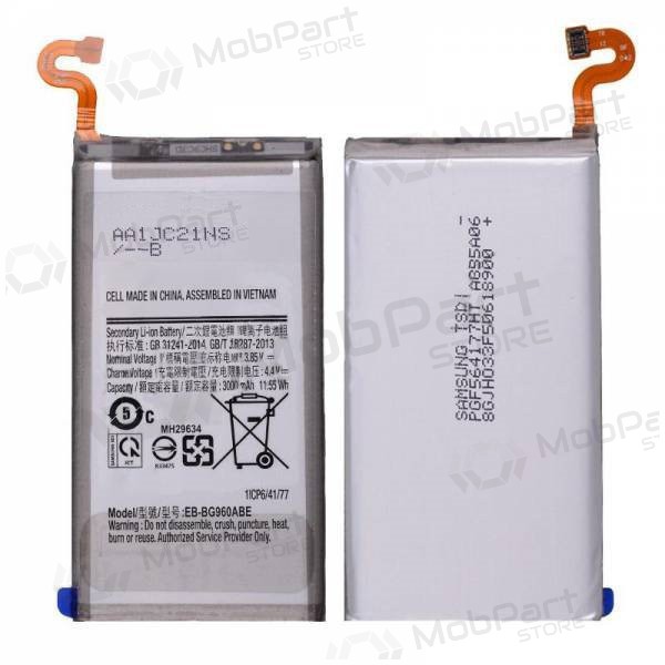 Samsung Galaxy S9 bateria, akumuliatorius (EB-BG960ABE) Samsung Galaxy S9 bateria, akumuliatorius (EB-BG960ABE)