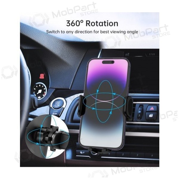 Suporte para telefone de carro Choetech H066 preto