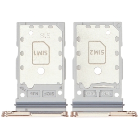 Samsung Galaxy S25, S25+ Dual SIM titular do cartão (rosa / dourado) (original)