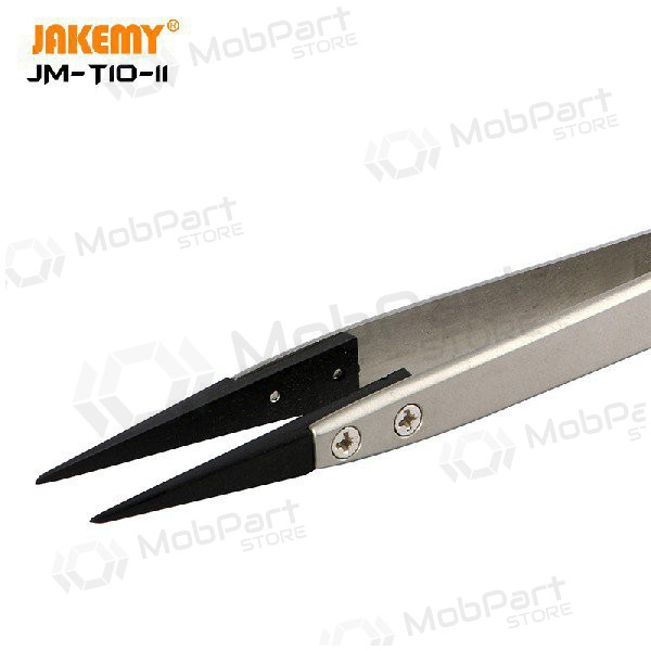 Pinça antiestática de metal Jakemy JM-T10-11 ESD (replaceable head)