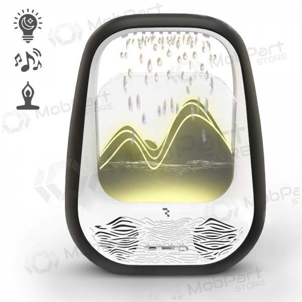 Relaxante alto-falante bluetooth com iluminação rgb Relaxing Rain preto