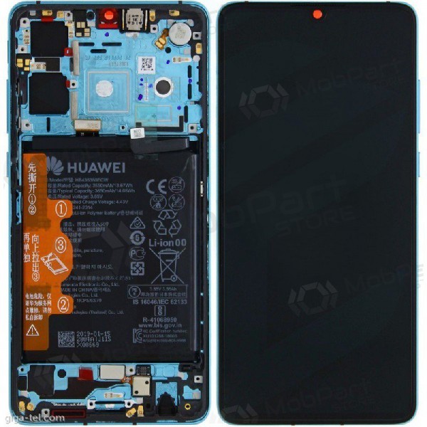 Huawei P30 (new version 2021) ecrã (Aurora) (com moldura e bateria) (service pack) (original) Huawei P30 (new version 2021) ecrã (Aurora) (com moldura e bateria) (service pack) (original)