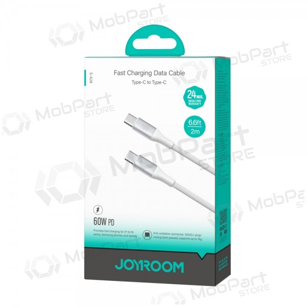 USB cabo Joyroom S-A28 USB-C to USB-C 60W 2.0m branco