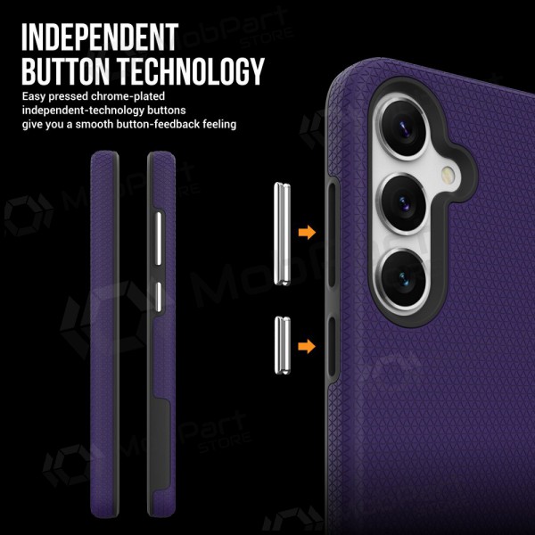Capa Perfectionists Triangle Case Samsung S928 S24 Ultra roxo