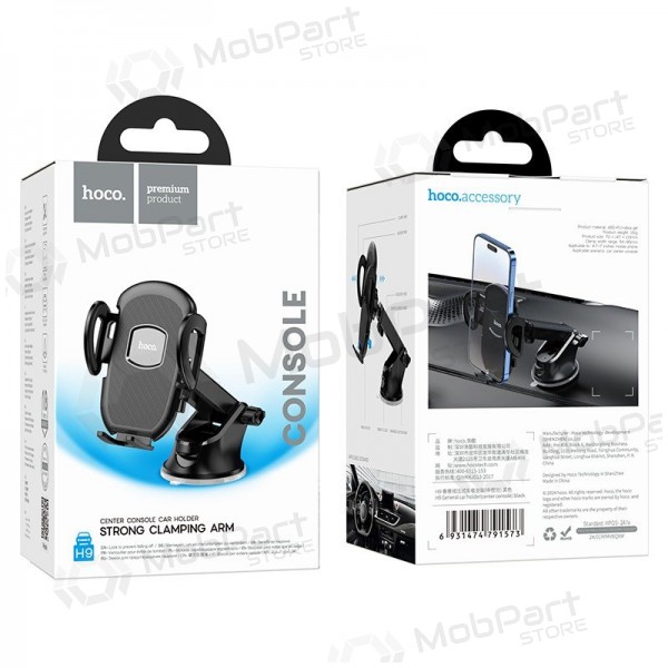Suporte para telefone de carro Hoco H9 (dashboard) preto