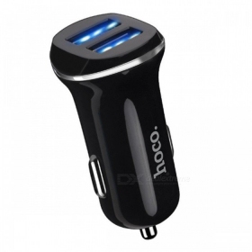 Carregador automobilinis Hoco Z1 (2.1A) (preto)