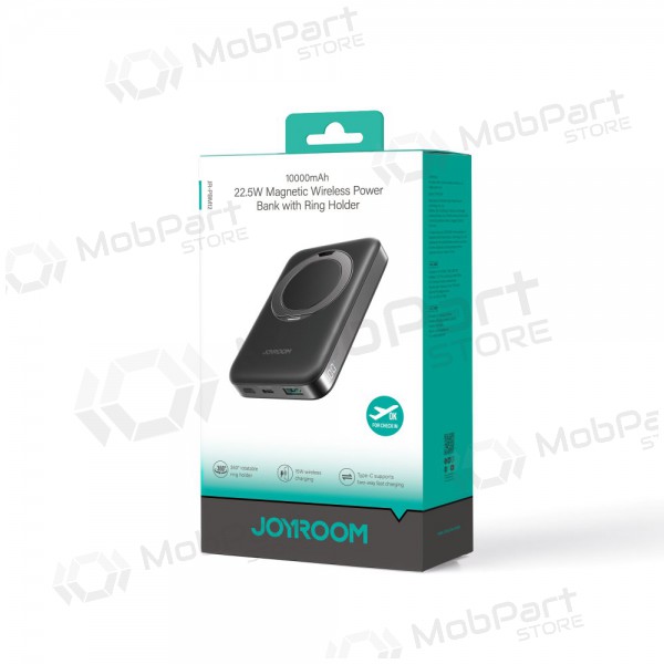 Bateria externa Power Bank Joyroom JR-PBM12 22.5W Magnetic Wireless 10000mAh preto Bateria externa Power Bank Joyroom JR-PBM12 22.5W Magnetic Wireless 10000mAh preto
