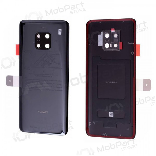 Huawei Mate 20 Pro tampa traseira da bateria (preto) (usado grade C, original) Huawei Mate 20 Pro tampa traseira da bateria (preto) (usado grade C, original)