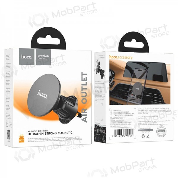 Suporte para telefone de carro Hoco H12 (air vent) preto