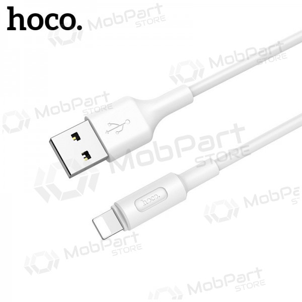 USB cabo HOCO X25 lightning 1.0m (branco) USB cabo HOCO X25 lightning 1.0m (branco)