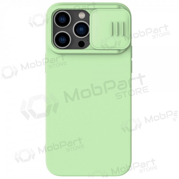 Apple iPhone 15 Pro capa „Nillkin Silicone“ (verde luz)