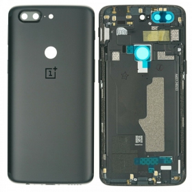 OnePlus 5T tampa traseira da bateria preto (Midnight Black) (usado grade B, original)