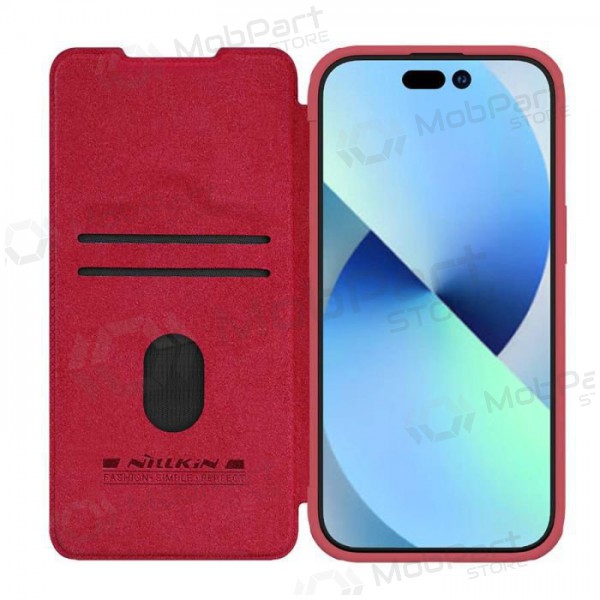 Apple iPhone 14 Pro capa „Nillkin Leather“ (vermelho)