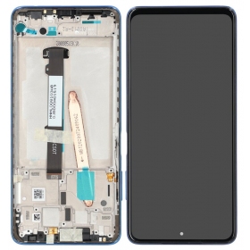 Xiaomi Poco X3 Pro ecrã (azul) (com moldura) (original)