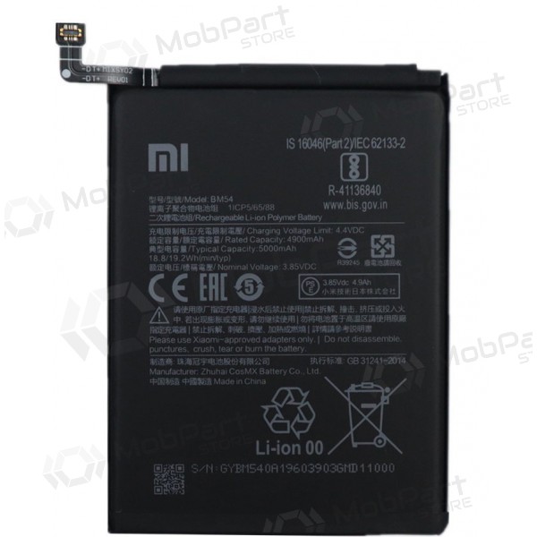 Xiaomi Redmi Note 9T bateria, akumuliatorius (BM54) Xiaomi Redmi Note 9T bateria, akumuliatorius (BM54)