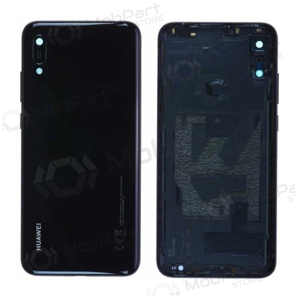 Huawei Y6 2019 / Y6 Pro 2019 / Y6 Prime 2019 tampa traseira da bateria (preto) (usado grade C, original) Huawei Y6 2019 / Y6 Pro 2019 / Y6 Prime 2019 tampa traseira da bateria (preto) (usado grade C, original)