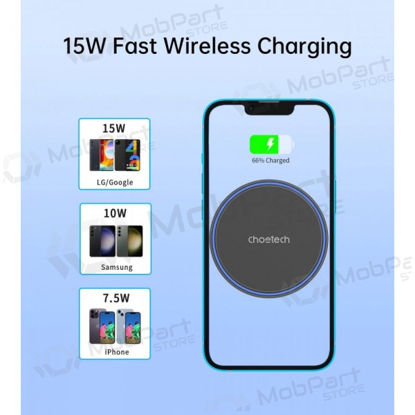 Automobilinis laikiklis-carregador Choetech T205-F MagSafe 15W preto