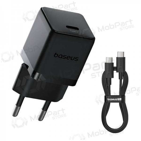 Carregador Baseus Palm 20W USB-C + USB-C to USB-C cable 1.0m preto P10111602113-01