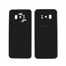 Samsung G955F Galaxy S8 Plus tampa traseira da bateria preto (Midnight black) (usado grade B, original)