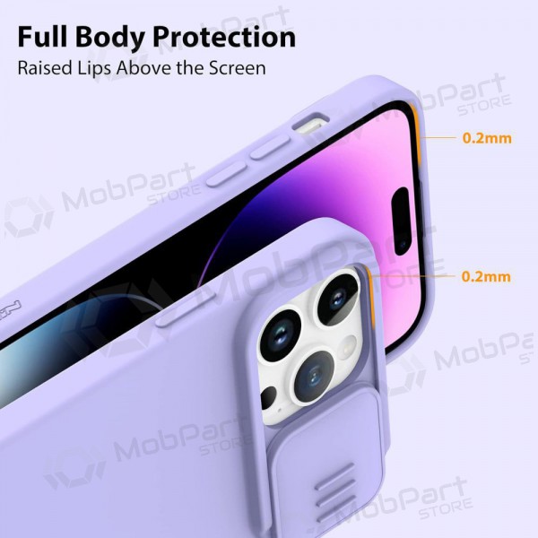 Apple iPhone 15 Pro capa „Nillkin Silicone“ (šviesiai roxo)