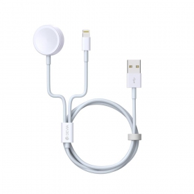 USB cabo Devia Smart 2in1 Lightning+Apple Watch wireless carregador