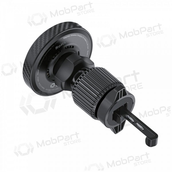 Automobilinis laikiklis-carregador Acefast D33 MagSafe 15W preto