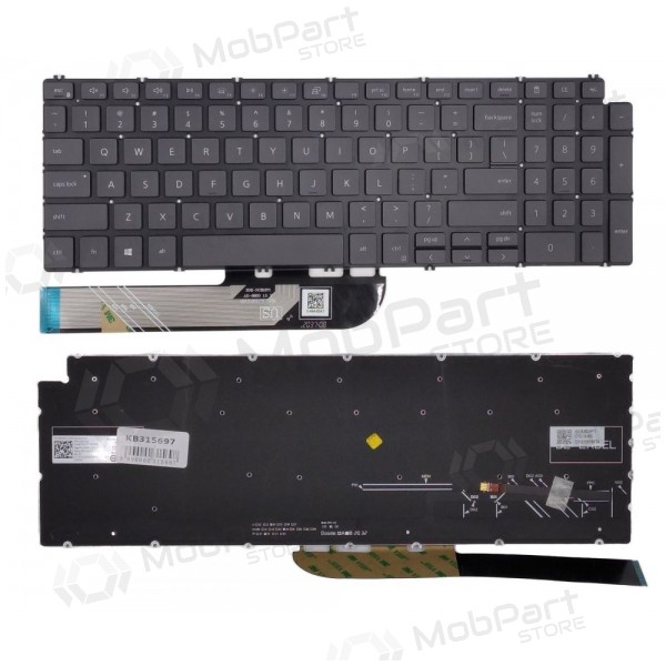 Teclado DELL Inspiron 5584, 5590, 5593, 5594, 5598 su pašvietimu Teclado DELL Inspiron 5584, 5590, 5593, 5594, 5598 su pašvietimu