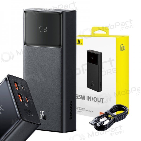 Bateria externa Power Bank Baseus StarLord 65W 20000mAh preto P10022906113-00 Bateria externa Power Bank Baseus StarLord 65W 20000mAh preto P10022906113-00