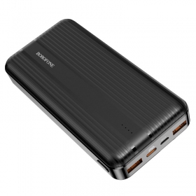 Bateria externa Power Bank Borofone BJ9A Type-C PD+Quick Charge 3.0 (3A) 20000mAh preto