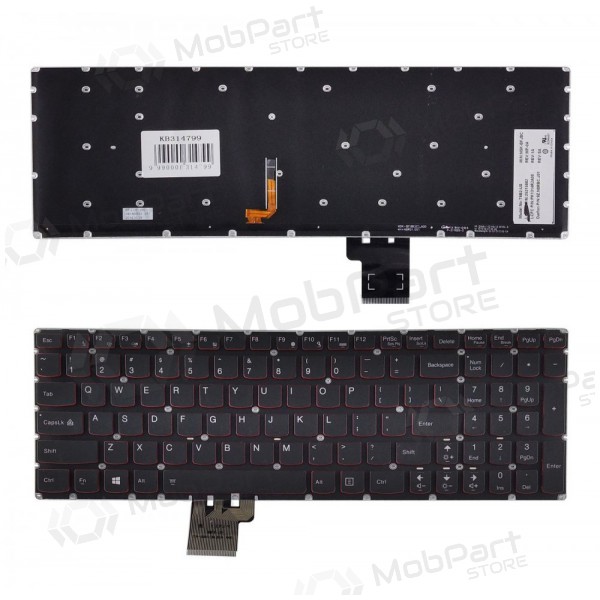 LENOVO Erazer: Y50, Y50-70, Y70-70; Ideapad: U530 teclado (com iluminação) LENOVO Erazer: Y50, Y50-70, Y70-70; Ideapad: U530 teclado (com iluminação)