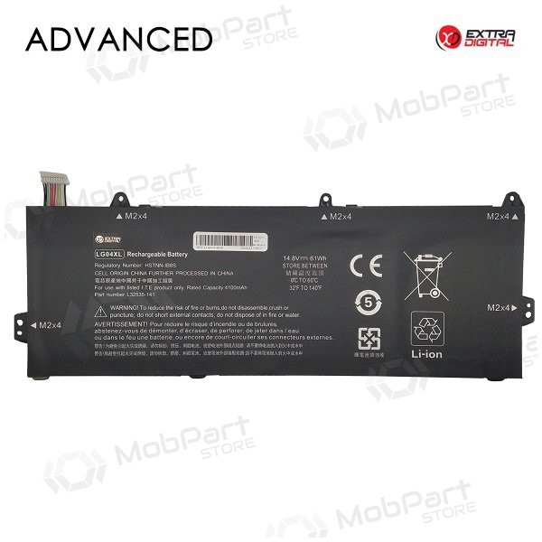 HP LG04XL, 4100mAh bateria do portátil, Advanced HP LG04XL, 4100mAh bateria do portátil, Advanced