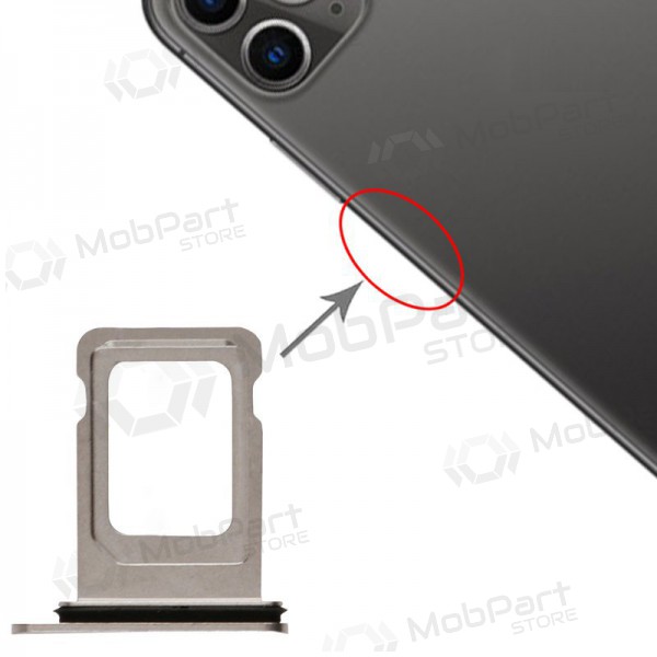 Apple iPhone 11 Pro / 11 Pro Max SIM titular do cartão (prata) Apple iPhone 11 Pro / 11 Pro Max SIM titular do cartão (prata)
