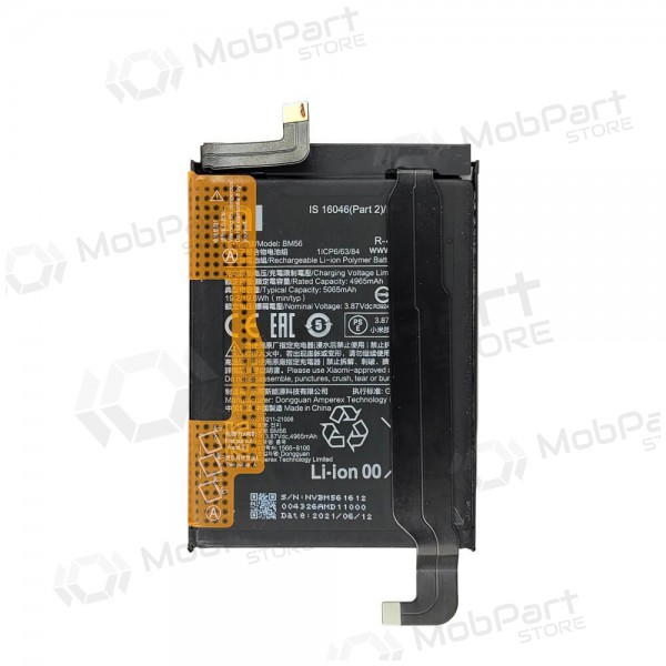Xiaomi Poco F3 GT bateria, akumuliatorius (BM56) (original) Xiaomi Poco F3 GT bateria, akumuliatorius (BM56) (original)