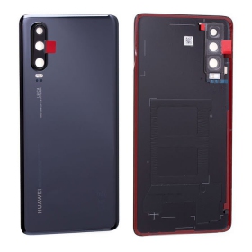 Huawei P30 tampa traseira da bateria (preto) (usado grade C, original)