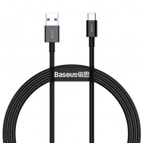 USB cabo Baseus Superior Type-C 66W 1.0m (preto) CATYS-01