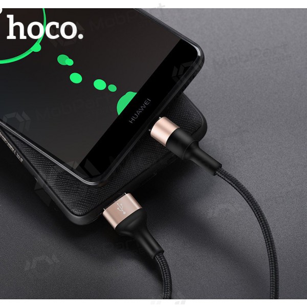USB cabo Hoco X26 Type-C 1.0m (preto / dourado)