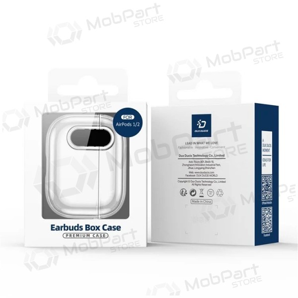 Capa Dux Ducis PECL Apple AirPods 1/2 cinza
