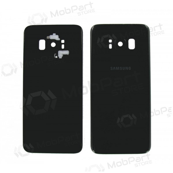 Samsung G955F Galaxy S8 Plus tampa traseira da bateria preto (Midnight black) (usado grade A, original)