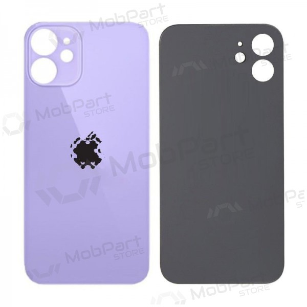 Apple iPhone 12 mini tampa traseira da bateria (roxo) (bigger hole for camera) Apple iPhone 12 mini tampa traseira da bateria (roxo) (bigger hole for camera)