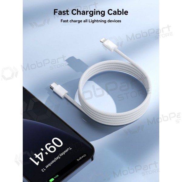 USB cabo Joyroom S-A45 USB-C to Lightning 30W 1.2m branco