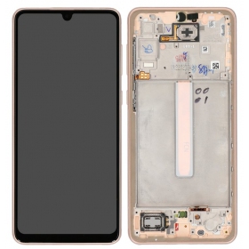 Samsung Galaxy A33 5G ecrã (Peach) (com moldura) (original)